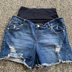 Maternity Jean Shorts